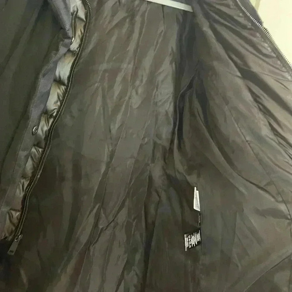 Kenneth Cole Womens Brushed Twill Hooded Black Coat Size XSmall B9315 - Picture 9 of 14